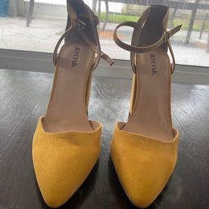Just Fab Yellow Heels